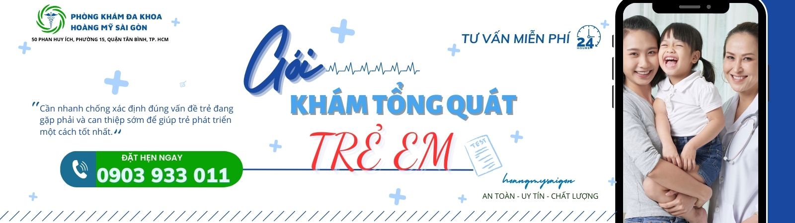 GÓI KHÁM TỔNG QUÁT  CHO TRẺ EM